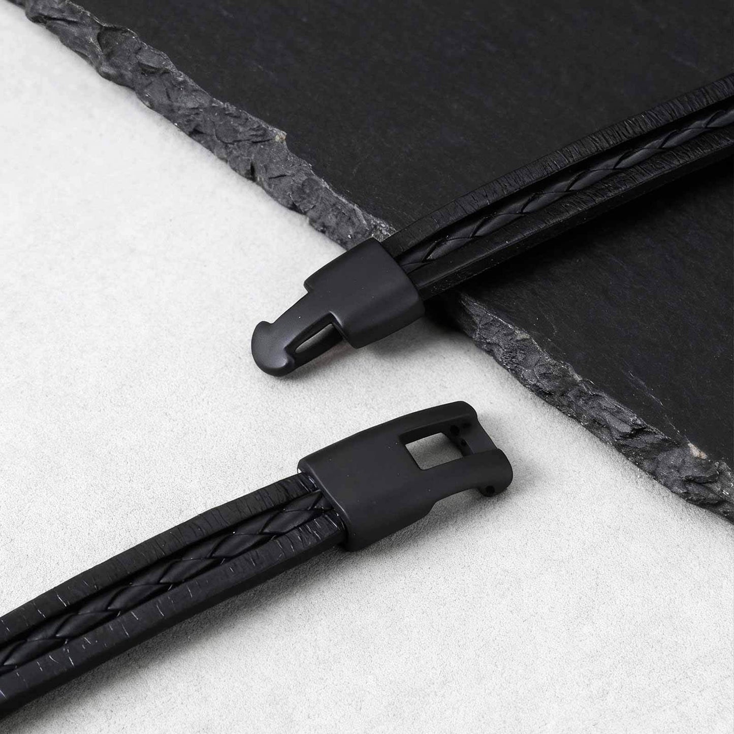 Men's Three-Layer PU Leather Bracelet