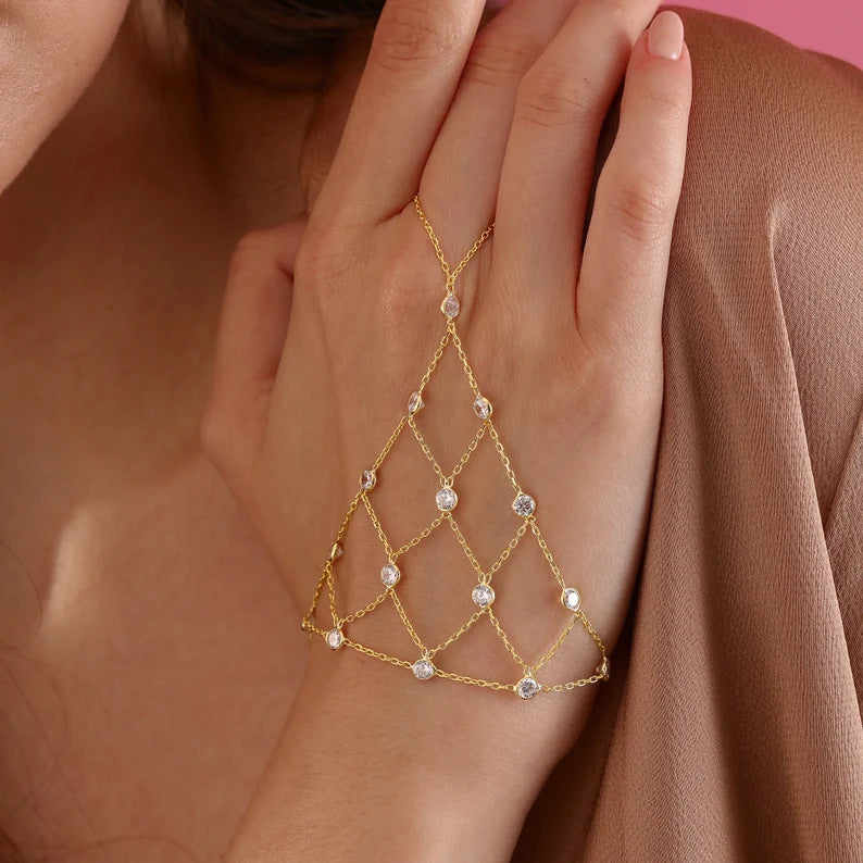 Rhinestone Hand chain