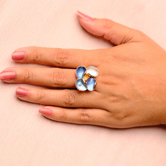 Hand painted Enamel Rings