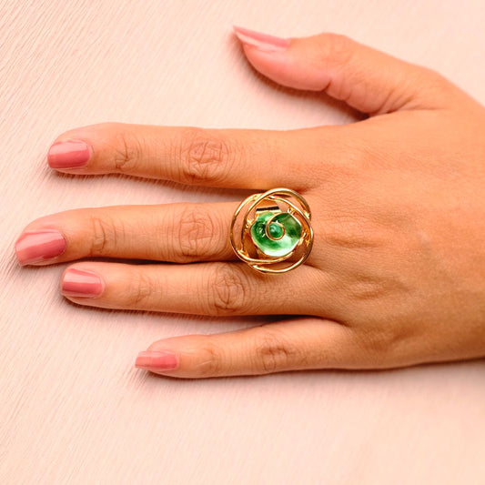 Hand painted Enamel Rings