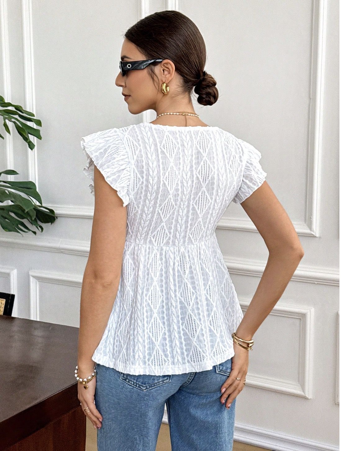 V neck  top