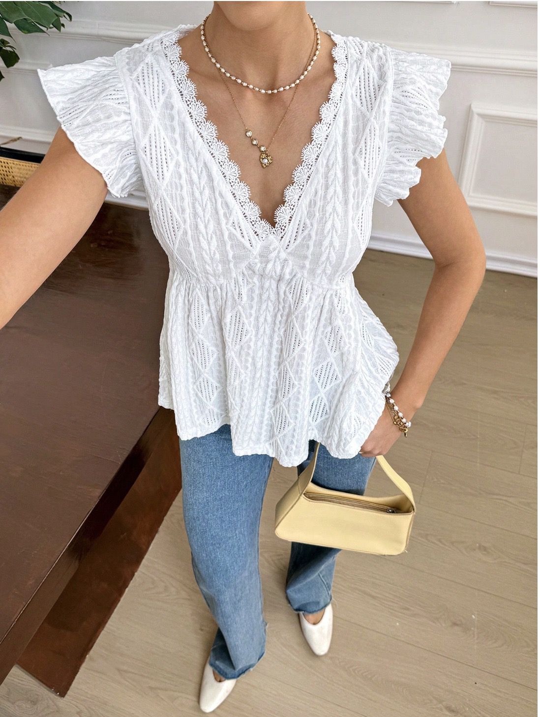 V neck  top