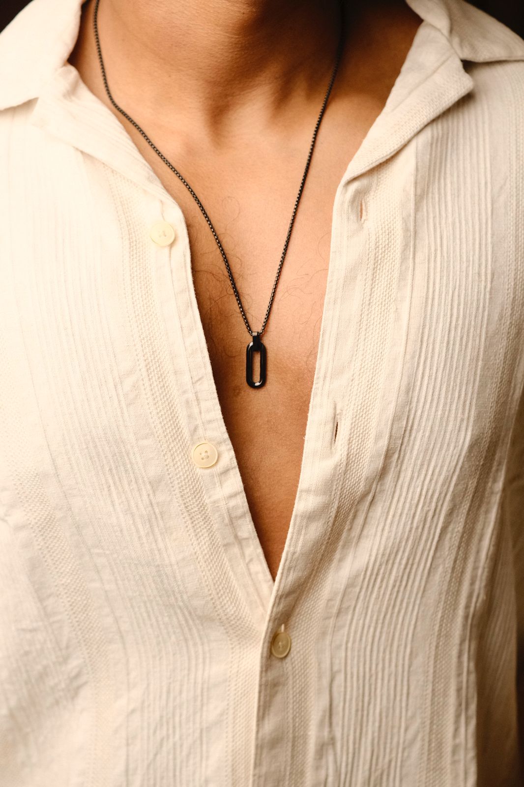 Men's Geometric Stainless Steel Pendant