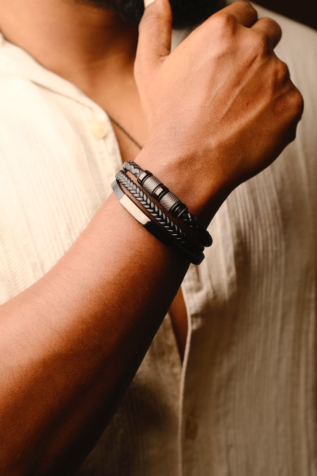 Men's Three Layer Bracelet