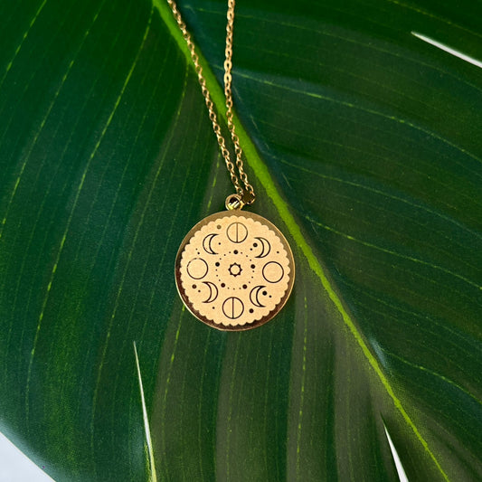 Sun & Moon Embrace Pendant